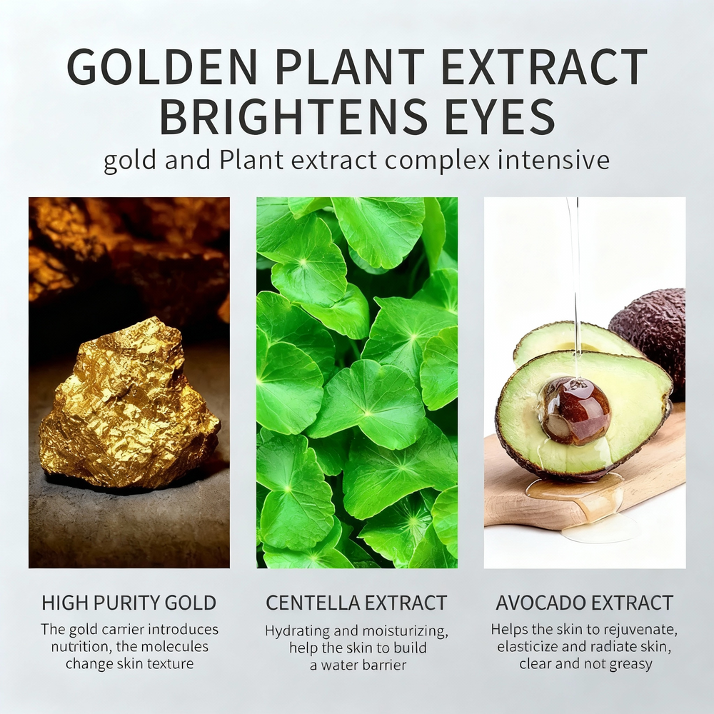 Avocado & Gold Eye Patches