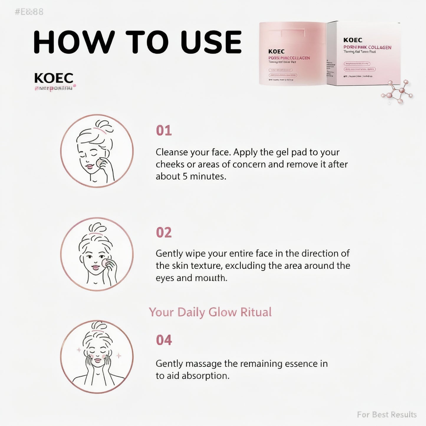 PDRN Pink Collagen Toner Pads