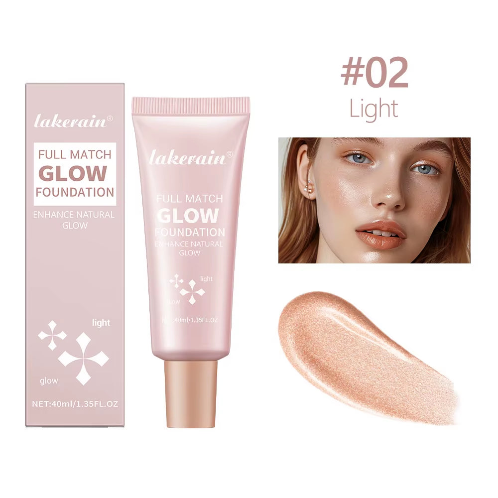 Glow Foundation Illuminator Glotion Natural Glow Enhancer Glowing Moisturizing Lightweight Base Multi-Purpose Illuminator Highli