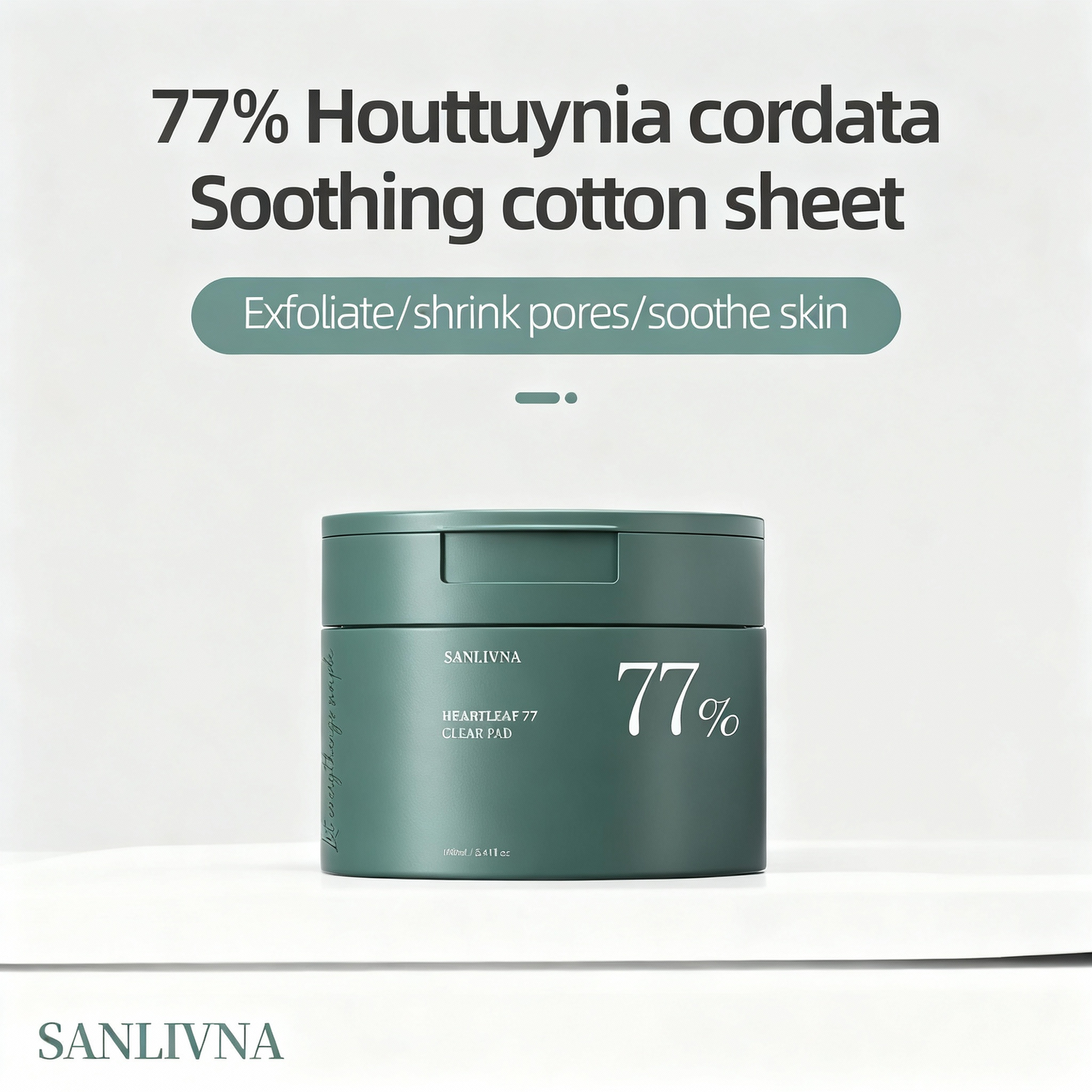 Heartleaf 77% Gentle Toner Pads