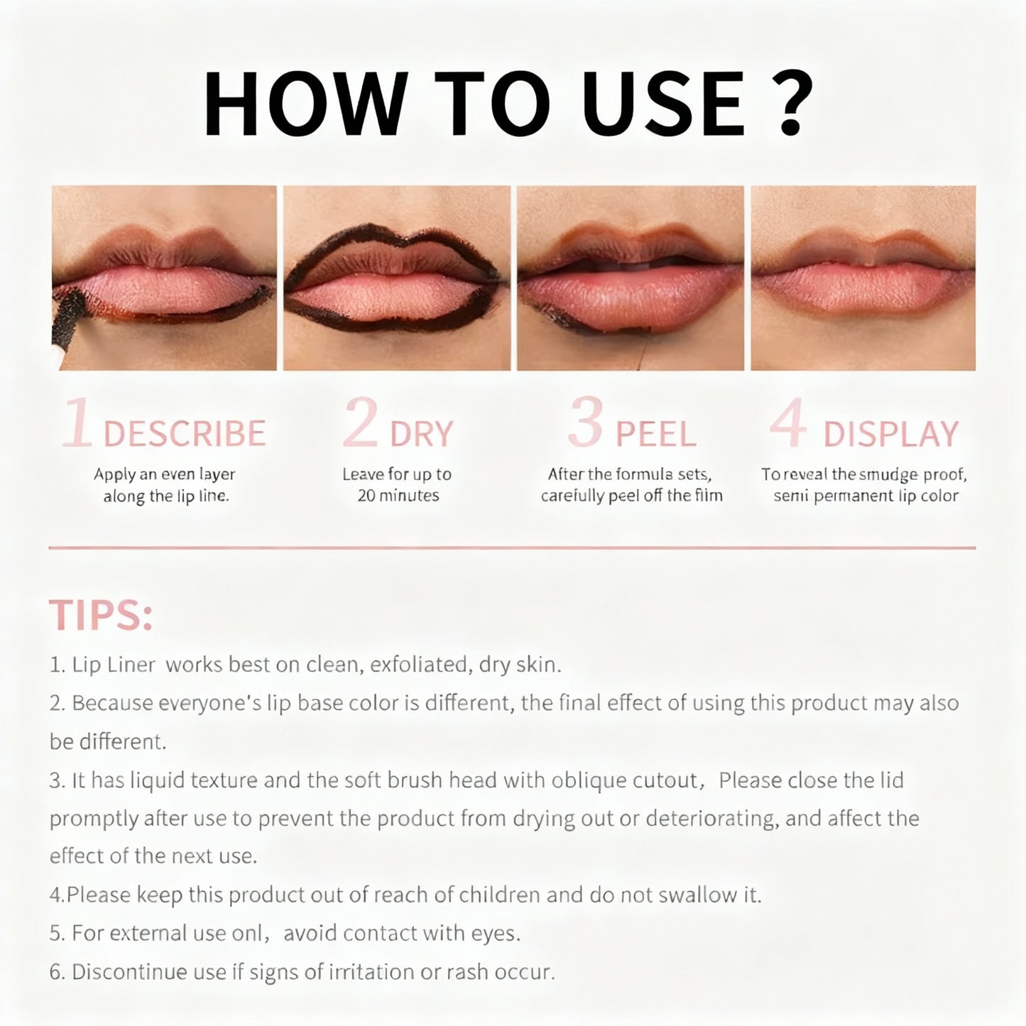 Tinted Peel-Off Lip Liner